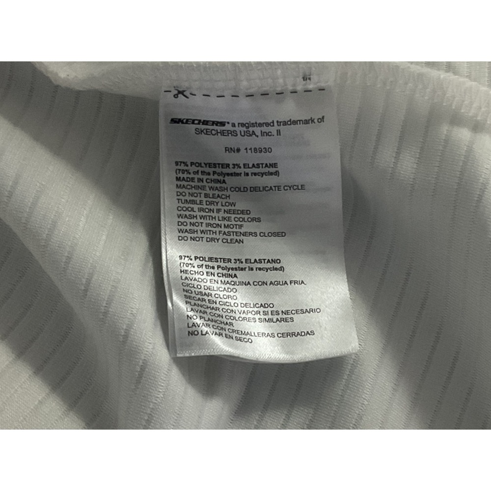 Skechers‎ California Comfort White Ribbed Full Zip Jacket Women's Size L - Picture 6 of 7